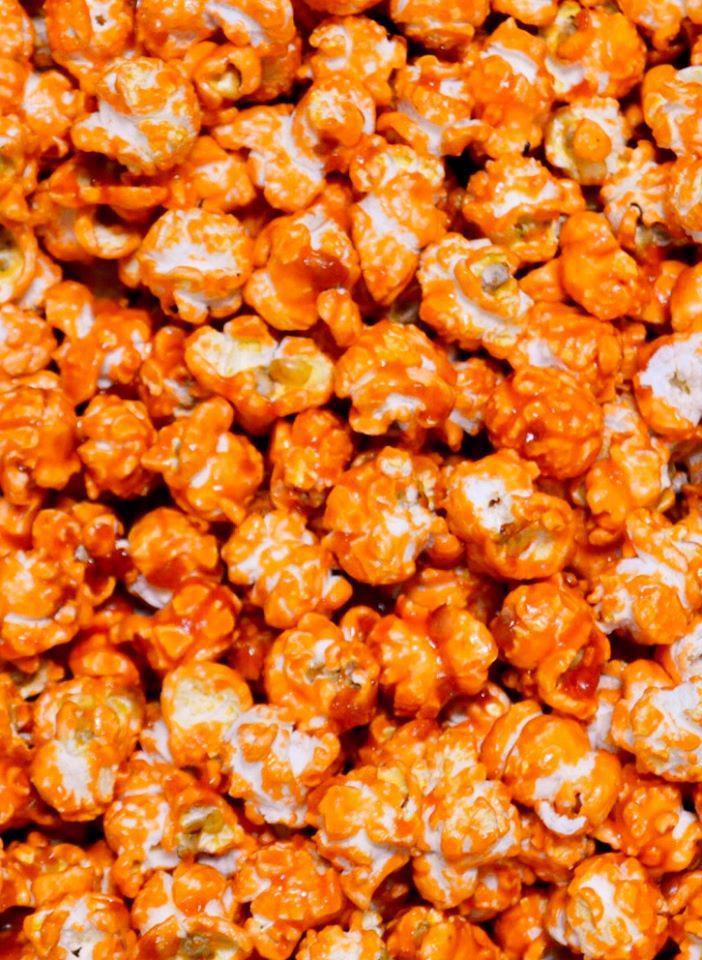 Sour Orange Popcorn · Candy coated with Sour Orange