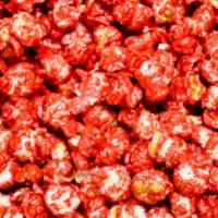 Sour Cherry Popcorn · Candy Coated with Sour Cherry.