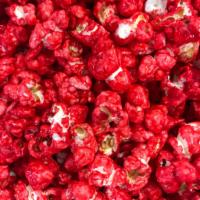 Red Hot! Candy Coated Popcorn · Cinnamon flavor