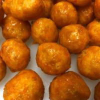 Caramel Coated Cheese Balls · AS SEEN AT THE NY STATE FAIR!  Also available in spicy.  Please note in notes.  Sooooooo add...