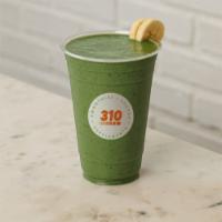 Tropical Greens · 310 unflavored protein, 310 coconut protein, coconut milk, kale, mango, pineapple, banana, a...