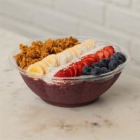 Ahh, Sigh, E Smoothie Bowl  · 310 unflavored, almond milk, acai, blueberry, strawberry. topped with fresh banana, fresh st...