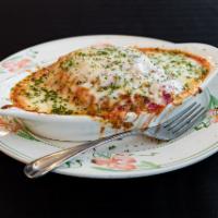 Homemade Lasagna · Includes soup or tossed salad, garlic bread and pasta. NOTE:  If choosing a soup, please typ...