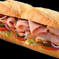 Ham Roll · Ham Swiss, Lettuce, Cucumber, Mayo