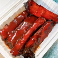 18. BBQ Spare Ribs 排骨 · Ribs that have been broiled, roasted, or grilled. 