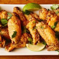 6 Piece Classic Wings · Includes 1 dressing. Served ranch dressing. 
