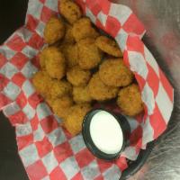 Fried Pickles · Served with ranch dressing.