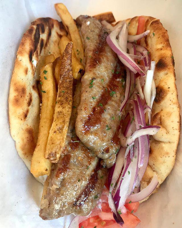Loukaniko Sandwich · Grilled Greek country sausage. 