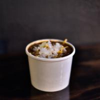 Homemade Chili · Topped with cheese and onion.