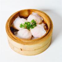 Steamed Shrimp Dumpling 水晶蝦餃 · 4 pieces.