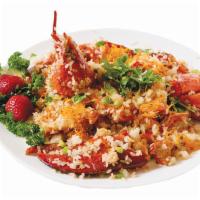 Sautéed Lobster w. Sticky Rice 龍蝦炒糯米飯  · One Lobster