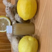 Sweet Lemon 🍋 Ginger  · 3oz Fresh pressed shot
Ginger with lemon and agave 