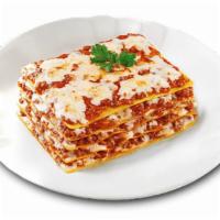 Lasagna  · Our lasagna with fresh cheese and our signature tomato sauce. 