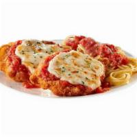 Chicken Parmesan Pasta · All natural chicken with our signature pasta.