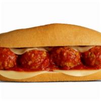 Meatball Parm Sub · Our signature meatballs on our fresh bread with pizza sauce and cheese. 