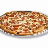 Meat Lovers Pizza · Pepperoni, sausage, ham, and bacon.