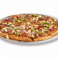 Supreme Pizza · Pepperoni, sausage, mushrooms, onions, and sweet peppers.