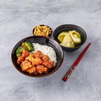 L25. General Tso's Chicken Combo · Hot and spicy.