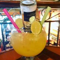 Mama Margarita  · Must be 21 to purchase. Tequila, margarita sour mix, lime orange liqueur, topped with a baby...