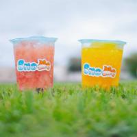 Slushies · Drinkable snow cone made with only flavor and ice (no creamer)