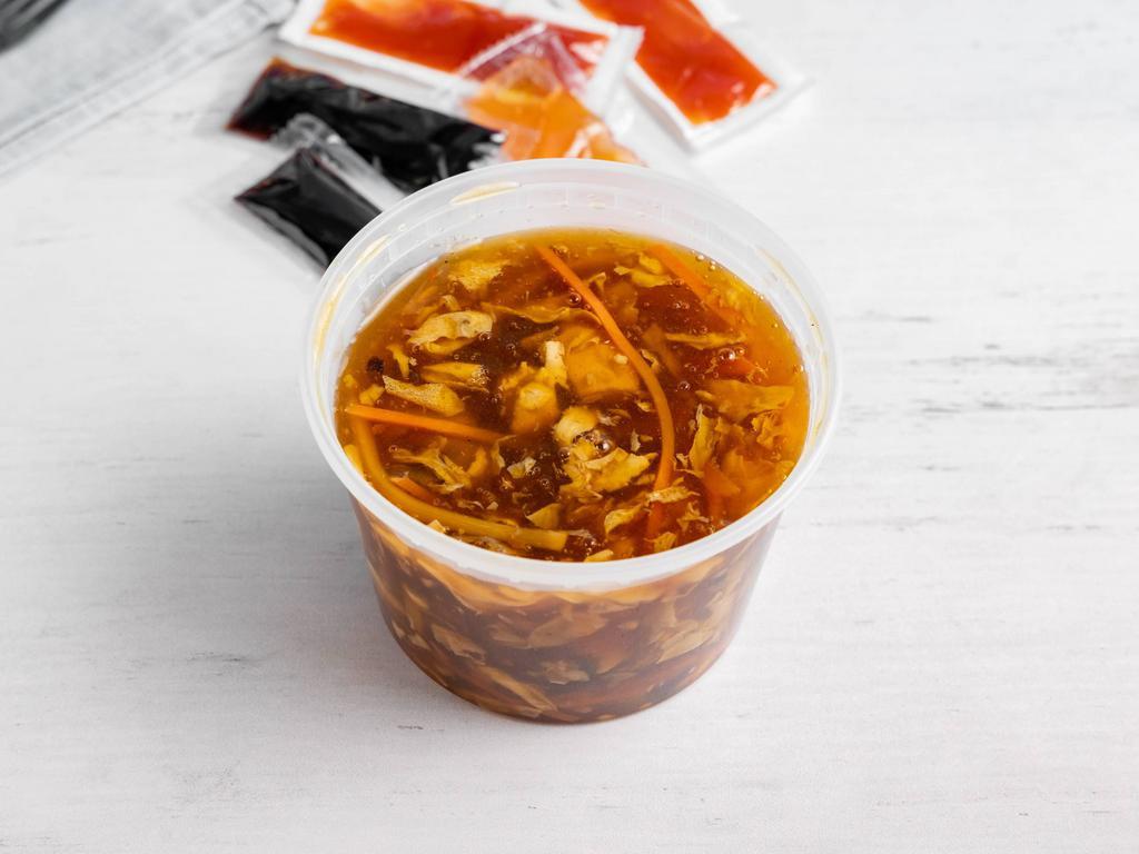 U12. Hot and Sour Soup 酸辣汤 · Hot and spicy. 
