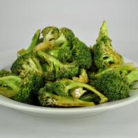 Broccoli in Garlic Sauce · Steam broccoli sauteed in garlic sauce served with white rice. 