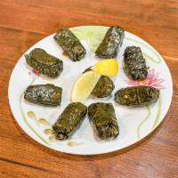 Grape Leaves · 6 pieces stuffed with rice & vegetables