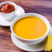 1. Red Lentil Soup · Pureed red lentils, Turkish seasonings and herbs.