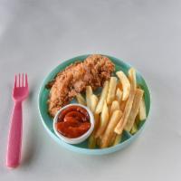 Kids Chicken Tenders · A smaller order for the smaller ones. Two chicken tenders served with french fries.