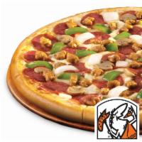 Ultimate Supreme Pizza · Large pizza with pepperoni, Italian sausage, mushrooms, onions and green peppers. 