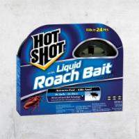  Hot Shot - Liquid Roach Bait (6 Bait Station)  · Hot Shot Ultra Liquid Roach Bait is extremely attractive to roaches because it combines an a...