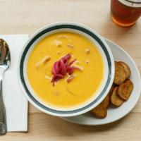 Curried Squash Soup - Quart Size · Spicy blend of Thai red curry, winter squash and coconut milk.
Served frozen