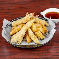 Shrimp and Vegetable Tempura · Japanese shrimp and vegetables lightly fried in flaky batter.