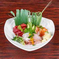 Sashimi Combo A · Tuna, salmon, red snapper.