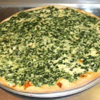 Spinach Alfredo Pizza · 