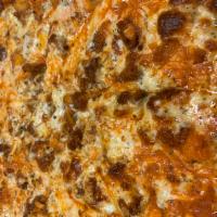 16”  -The Reuben F Pizza  · Our Original recipe & grand-daddied crowd favorite since 1992. Our white pizza topped with m...