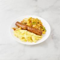 1202. Two Eggs with Sausage · 