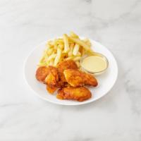 2122. Chicken Fingers · 5 pieces. Served with french fries.