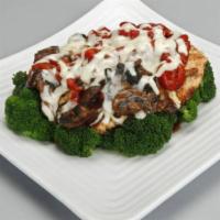 Godfather · Gluten-free. 410 calories. Grilled chicken breast, portabello mushrooms, red roasted peppers...