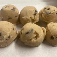 Chocolate Chip Dough Bites · Gluten Free & Vegan. Our famous Chocolate Chip Cookie Dough rolled into bites. Unbaked and r...
