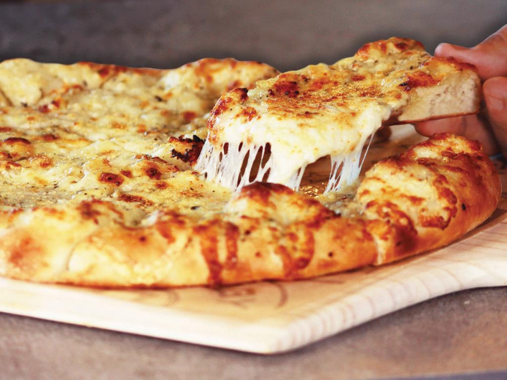 Ooey Gooey Garlic Cheese Bread · Loads of cheesy goodness on our PieRise Thick Crust. With Alfredo sauce, mozzarella, Parmesan cheeses and garlic