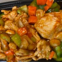 89. Kung Pao Chicken · Served with rice. Spicy.