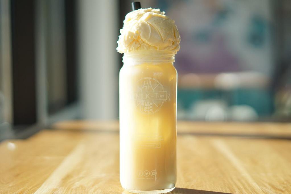 Soul Whip · Green tea, handcrafted pineapple and vanilla ice cream.