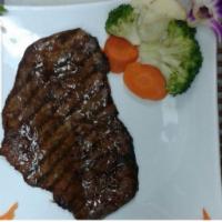 147. Bistec a la Parilla · Grilled steak.