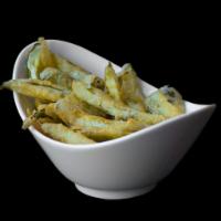 A16. Fried Pickles · Battered and deep fried. 