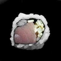 B9. Spicy Yellowtail Cucumber Roll · Buttery mild fish.