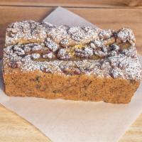 Banana Bread Loaf · 2.0. Seared pecans, rice flour, soy milk. Vegan and gluten-free.