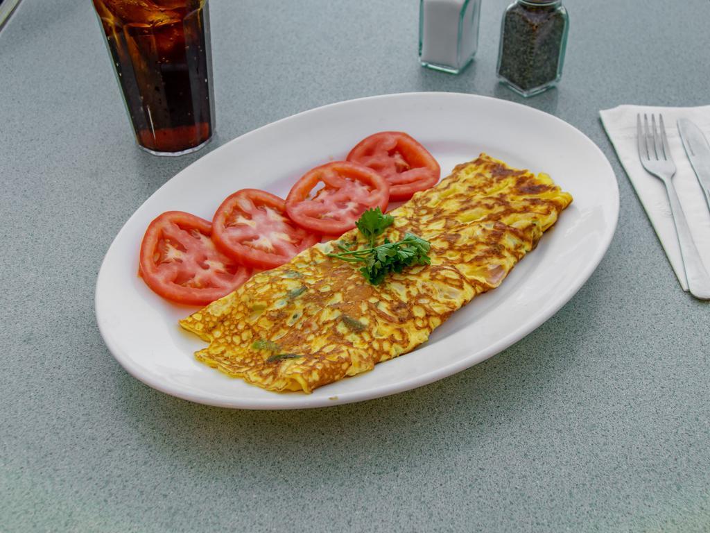 Western Omelette · Peppers onions and ham.