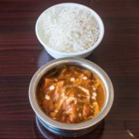 Chicken Tikka Masala · Marinated pieces of chicken are grilled and slow cooked in a thick creamy gravy for a lovely...