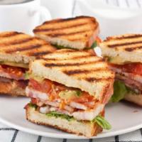 Grilled Cheese Sandwich · Hot sandwich filled with cheese that has been pan cooked or grilled. 